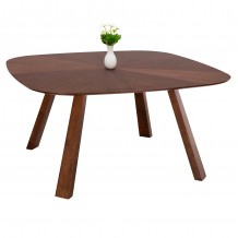 ΤΡΑΠΕΖΙ ΤΡΑΠΕΖΑΡΙΑΣ RINER HM9733 MDF ΜΕ ΚΑΠΛΑΜΑ ΚΑΡΥΔΙΑΣ 150x150x75Υ εκ c488634