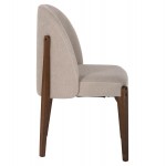 ΚΑΡΕΚΛΑ ΤΡΑΠΕΖΑΡΙΑΣ RAMMER HM9744 02 RUBBERWOOD ΣΕ ΚΑΡΥΔΙ-ΕΚΡΟΥ ΥΦΑΣΜΑ 57x55x86Υεκ SET 2τμχ c488637