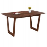 ΤΡΑΠΕΖΙ ΤΡΑΠΕΖΑΡΙΑΣ RINER ΟΡΘΟΓΩΝΙΟ HM9745 MDF ΜΕ ΚΑΠΛΑΜΑ ΚΑΡΥΔΙΑΣ 180x90x76εκ c488688