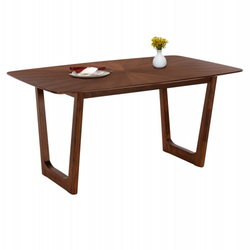 ΤΡΑΠΕΖΙ ΤΡΑΠΕΖΑΡΙΑΣ RINER ΟΡΘΟΓΩΝΙΟ HM9745 MDF ΜΕ ΚΑΠΛΑΜΑ ΚΑΡΥΔΙΑΣ 180x90x76εκ c488688