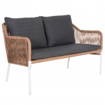 ΚΑΝΑΠΕΣ ΕΞ ΧΩΡΟΥ BAFFIN HM6054 01 ΑΛΟΥΜΙΝΙΟ ΛΕΥΚΟ-ΣΥΝΘ RATTAN ΜΠΕΖ-ΑΝΘΡΑΚΙ ΜΑΞΙΛΑΡΙΑ c488810