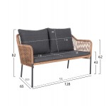 ΚΑΝΑΠΕΣ ΕΞ ΧΩΡΟΥ BAFFIN HM6054 03 ΑΛΟΥΜ ΑΝΘΡΑΚΙ-ΣΥΝΘ RATTAN ΜΠΕΖ-ΑΝΘΡΑΚΙ ΜΑΞΙΛΑΡΙΑ c488811