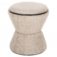 ΣΚΑΜΠΟ ΣΤΡΟΓΓΥΛΟ LINNER HM9604 08 ΜΠΟΥΚΛΕ ΥΦΑΣΜΑ ΜΠΕΖ-ΜΑΥΡΗ ΛΕΠΤΟΜΕΡΕΙΑ Φ38x44 εκ c488882