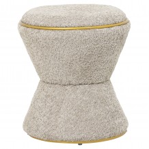 ΣΚΑΜΠΟ ΣΤΡΟΓΓΥΛΟ LINNER HM9604 18 ΜΠΟΥΚΛΕ ΥΦΑΣΜΑ ΜΠΕΖ-ΧΡΥΣΗ ΛΕΠΤΟΜΕΡΕΙΑ Φ38 5x43Υ c488898