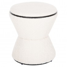 ΣΚΑΜΠΟ ΣΤΡΟΓΓΥΛΟ LINNER HM9604 06 ΜΠΟΥΚΛΕ ΥΦΑΣΜΑ ΕΚΡΟΥ-ΜΑΥΡΗ ΛΕΠΤΟΜΕΡΕΙΑ Φ38x44 εκ c488905