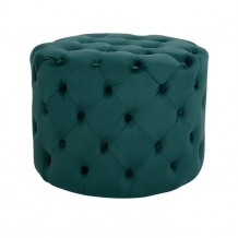 Σκαμπό KASSIE κυπαρισσί βελούδο CHESTERFIELD c48892