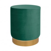 Σκαμπό LEVY HM8408 03 κυπαρισσί βελούδο με χρυσή βάση c48896