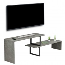 ΕΠΙΠΛΟ ΤΗΛΕΟΡΑΣΗΣ ΕΠΕΚΤ BRIGGITE HM8892 11 ΜΕΛΑΜΙΝΗ GREY STONE TEXTURE 160x30x45Υεκ c488974