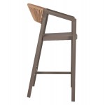 ΣΚΑΜΠΟ ΑΛΟΥΜΙΝΙΟΥ ΣΑΜΠΑΝΙ ΜΕ ΜΠΡΑΤΣΑ RATTAN TEXTLINE 56x58x105Yεκ HM5892 23 c488999