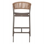 ΣΚΑΜΠΟ ΑΛΟΥΜΙΝΙΟΥ ΣΑΜΠΑΝΙ ΜΕ ΜΠΡΑΤΣΑ RATTAN TEXTLINE 56x58x105Yεκ HM5892 23 c488999