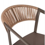 ΣΚΑΜΠΟ ΑΛΟΥΜΙΝΙΟΥ ΣΑΜΠΑΝΙ ΜΕ ΜΠΡΑΤΣΑ RATTAN TEXTLINE 56x58x105Yεκ HM5892 23 c488999