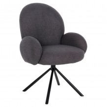 ΠΟΛΥΘΡΟΝΑ ΠΕΡΙΣΤΡΕΦ WINON HM9778 01 ΓΚΡΙ TEDDY ΥΦΑΣΜΑ-ΜΑΥΡΟ ΜΕΤΑΛΛΟ 65x67x92Υ εκ c489013