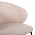 ΚΑΡΕΚΛΑ ISIAH HM9615 03 ΜΠΕΖ ΥΦΑΣΜΑ-ΜΑΥΡΑ ΜΕΤΑΛΛΙΚΑ ΠΟΔΙΑ 56x56x76Υ εκ SET 2τμχ c489020