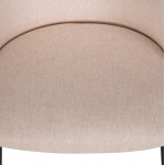 ΚΑΡΕΚΛΑ ISIAH HM9615 03 ΜΠΕΖ ΥΦΑΣΜΑ-ΜΑΥΡΑ ΜΕΤΑΛΛΙΚΑ ΠΟΔΙΑ 56x56x76Υ εκ SET 2τμχ c489020