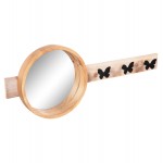 ΚΑΘΡΕΠΤΗΣ ΤΟΙΧΟΥ ΣΤΡΟΓΓΥΛΟΣ SCUTTLE HM4222 FIR WOOD MDF-BLACK METAL 80x6 5x30 5Υεκ c489072