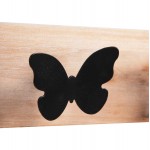 ΚΑΘΡΕΠΤΗΣ ΤΟΙΧΟΥ ΣΤΡΟΓΓΥΛΟΣ SCUTTLE HM4222 FIR WOOD MDF-BLACK METAL 80x6 5x30 5Υεκ c489072