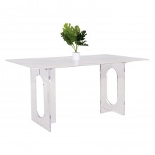 ΤΡΑΠΕΖΙ ΤΡΑΠΕΖΑΡΙΑΣ AETHER HM9769 01 12mmΛΕΥΚΟ ΚΕΡΑΜΙΚΟ TOP-ΑΚΡΥΛΙΚΑ ΠΟΔΙΑ 160x90x75Υεκ c489083