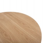 ΤΡΑΠΕΖΙ ΣΤΡΟΓΓΥΛΟ DENTY HM9612 01 MDF ΜΕ ΚΑΠΛΑΜΑ ΔΡΥΟΣ-ΧΡΩΜΑ ΔΡΥΟΣ Φ120x75Υεκ c489088