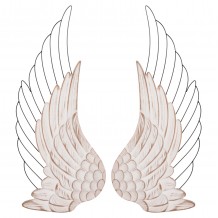 ΔΙΑΚΟΣΜΗΤΙΚΟ ΤΟΙΧΟΥ ΣΕΤ 2ΤΜΧ ΦΤΕΡΑ HM4223 MDF ΣΕ ΛΕΥΚΟ-ΜΑΥΡΟ ΜΕΤΑΛΛΟ 39x1 5x92Υ εκ c489097