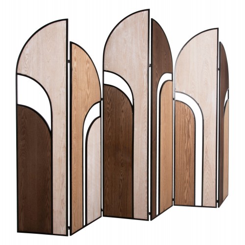 ΠΑΡΑΒΑΝ 6-ΦΥΛΛΟ ΜΟΝΗΣ ΟΨΗΣ CRYPT HM4221 MDF ΣΕ 4 ΧΡΩΜΑTA-ΜΑΥΡΟ ΜΕΤΑΛΛΟ 241x1 5x180Υεκ c489099