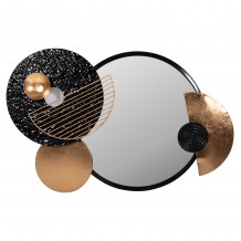 ΚΑΘΡΕΠΤΗΣ ΤΟΙΧΟΥ HM4211 ΜΕΤΑΛΛΟ ΣΕ ΜΑΥΡΟ-ΧΡΥΣΟ 82x8x52Υ εκ c489104