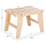ΤΡΑΠΕΖΑΚΙ ΞΑΠΛΩΣΤΡΑΣ SKOPEL HM6114 01 ΞΥΛΟ ΠΕΥΚΟΥ ΣΕ ΦΥΣΙΚΟ 60x40x44Υεκ c489105