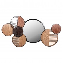 ΚΑΘΡΕΠΤΗΣ ΤΟΙΧΟΥ ΣΤΡΟΓΓΥΛΟΣ DAVION HM4217 MDF-BLACK METAL 123x5x63Υεκ c489111