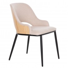 ΚΑΡΕΚΛΑ DELF HM9617 02 ΜΠΕΖ ΥΦΑΣΜΑ-ΜΑΥΡΑ ΜΕΤΑΛ ΠΟΔΙΑ-ΞΥΛΙΝΗ ΠΛΑΤΗ ΟΑΚ 48x55x76Υ SET 2τμχ c489113