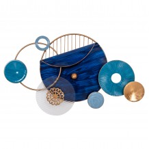 ΔΙΑΚΟΣΜΗΤΙΚΟ ΤΟΙΧΟΥ HM4207 ΜΕΤΑΛΛΟ ΣΕ ΜΠΛΕ ΑΠΟΧΡΩΣΕΙΣ 87x54 εκ c489138