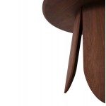 ΤΡΑΠΕΖΙ ΣΤΡΟΓΓΥΛΟ DENTY HM9612 02 MDF ΜΕ ΚΑΠΛΑΜΑ ΔΡΥΟΣ-ΧΡΩΜΑ ΚΑΡΥΔΙ Φ120x75Υεκ c489144