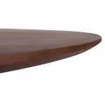 ΤΡΑΠΕΖΙ ΣΤΡΟΓΓΥΛΟ DENTY HM9612 02 MDF ΜΕ ΚΑΠΛΑΜΑ ΔΡΥΟΣ-ΧΡΩΜΑ ΚΑΡΥΔΙ Φ120x75Υεκ c489144