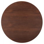 ΤΡΑΠΕΖΙ ΣΤΡΟΓΓΥΛΟ DENTY HM9612 02 MDF ΜΕ ΚΑΠΛΑΜΑ ΔΡΥΟΣ-ΧΡΩΜΑ ΚΑΡΥΔΙ Φ120x75Υεκ c489144