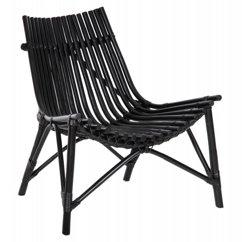 ΚΑΡΕΚΛΑ ΕΞΩΤ ΧΩΡΟΥ CELLION HM9812 02 ΡΑΒΔΟΙ RATTAN ΣΕ ΜΑΥΡΟ ΧΡΩΜΑ 76x72x83Υεκ c489145