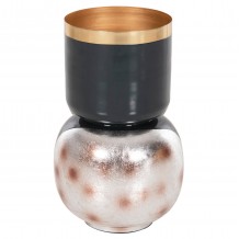 ΕΠΙΤΡΑΠΕΖΙΟ ΔΙΑΚΟΣΜΗΤΙΚΟ BAZO LINGON HM4233 05 ΜΕΤΑΛΛΟ ΜΠΛΕ ΑΝΘΡΑΚΙ-ΑΣΗΜΙ Φ21x37 5Υ c489192