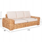 ΚΑΝΑΠΕΣ ΤΡΙΘΕΣΙΟΣ ΕΞ ΧΩΡΟΥ TROPEL HM9808 ΞΥΛΟ MANGO-RATTAN ΦΥΣΙΚΟ-ΛΕΥΚΑ ΜΑΞΙΛΑΡΙΑ 216x88x85Υεκ c489254