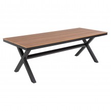 ΤΡΑΠΕΖΙ ΑΛΟΥΜΙΝΙΟΥ ΟΡΘΟΓΩΝΙΟ TAWNEE HM6039 01 ΑΝΘΡΑΚΙ-POLYWOOD ΦΥΣΙΚΟ 219 5x89 5x73Υ c489303