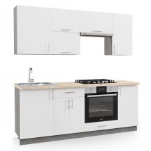 ΣΥΝΘΕΣΗ ΚΟΥΖΙΝΑΣ ΜΕΛΑΜΙΝΗ ΛΕΥΚΗ-ΠΑΓΚΟΣ ΟΨΗ ΜΠΕΖ ΜΑΡΜΑΡΟ 200x47x84 8Υεκ HM2470 02 c489341