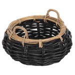 ΚΑΛΑΘΙ ΔΑΠΕΔΟΥ POTTS HM4378 ΜΑΥΡO ΦΥΣΙΚΟ ΧΡΩΜΑ- CL RATTAN Φ62x36Yεκ c489369