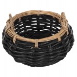 ΚΑΛΑΘΙ ΔΑΠΕΔΟΥ POTTS HM4378 ΜΑΥΡO ΦΥΣΙΚΟ ΧΡΩΜΑ- CL RATTAN Φ62x36Yεκ c489369