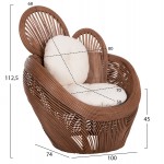 ΠΟΛΥΘΡΟΝΑ CIRCE HM9883 RATTAN ΚΑΦΕ-ΜΑΞΙΛΑΡΙΑ ΕΚΡΟΥ 100x74x112 5Υεκ c489375