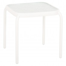 ΤΡΑΠΕΖΑΚΙ ΕΞ ΧΩΡΟΥ ΤΕΤΡΑΓΩΝΟ DIDO HM5975 02 ΛΕΥΚΟ ΜΕΤΑΛΛΟ-ΓΥΑΛΙ 40x40x40Υεκ c489390