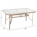 ΤΡΑΠΕΖΙ BRUNO 150X90Χ72Υεκ ΜΕΤΑΛΛΙΚΟ ΣΑΜΠΑΝΙ ΜΕ ΤΡΥΠΑ ΟΜΠΡΕΛΑΣ Φ38mm HM5145 14 c489413