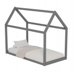 ΚΡΕΒΑΤΙ ΠΑΙΔΙΚΟ PEPE HM677 05 τ MONTESSORI ΞΥΛΟ ΠΕΥΚΟ ΓΚΡΙ- 190x90εκ c489438