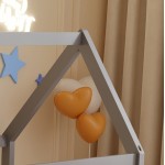 ΚΡΕΒΑΤΙ ΠΑΙΔΙΚΟ PEPE HM677 05 τ MONTESSORI ΞΥΛΟ ΠΕΥΚΟ ΓΚΡΙ- 190x90εκ c489438