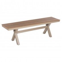 ΠΑΓΚΑΚΙ ΑΛΟΥΜΙΝΙΟΥ TAWNEE HM6038 04 ΣΑΜΠΑΝΙ-POLYWOOD ΚΑΘΙΣΜΑ ΦΥΣΙΚΟ 150x36x45Υεκ c489451