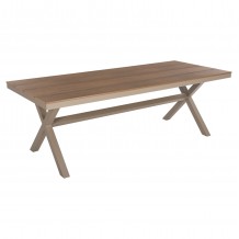 ΤΡΑΠΕΖΙ ΑΛΟΥΜΙΝΙΟΥ ΟΡΘΟΓΩΝΙΟ TAWNEE HM6039 04 ΣΑΜΠΑΝΙ-POLYWOOD ΦΥΣΙΚΟ 219 5x89 5x73Υ c489452