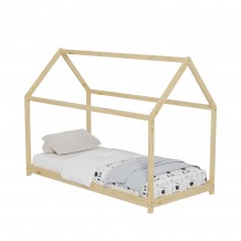 ΚΡΕΒΑΤΙ ΠΑΙΔΙΚΟ PEPE HM678 01 τ MONTESSORI ΞΥΛΟ ΠΕΥΚΟ ΦΥΣΙΚΟ- 140x70εκ c489480