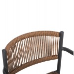 ΠΟΛΥΘΡΟΝΑ ΑΛΟΥΜΙΝΙΟΥ STER HM5786 12 ΑΝΘΡΑΚΙ-ΣΥΝΘ RATTAN ΜΠΕΖ 55 5x53x78Υεκ c489499