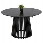 ΤΡΑΠΕΖΙ ΤΡΑΠΕΖΑΡΙΑΣ FRANTZ HM9388 12 ΜΑΣΙΦ MINDI ΞΥΛΟ ΣΕ ΜΑΥΡΟ Φ120X76 5Υεκ c489505