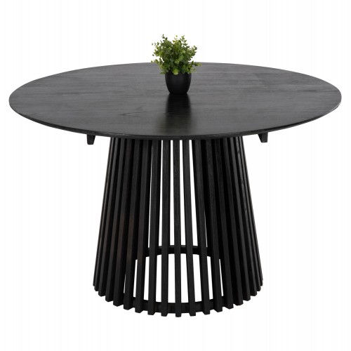 ΤΡΑΠΕΖΙ ΤΡΑΠΕΖΑΡΙΑΣ FRANTZ HM9388 12 ΜΑΣΙΦ MINDI ΞΥΛΟ ΣΕ ΜΑΥΡΟ Φ120X76 5Υεκ c489505